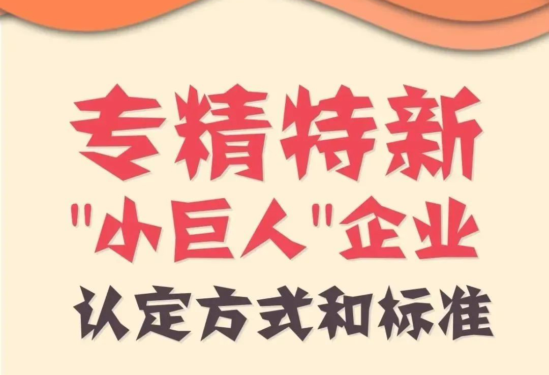 政策 |创新型中小企业、专精特新中小企业、专精特新“小巨人”企业如何评价认定?标准在这儿